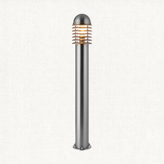 Polished stainless steel & clear pc