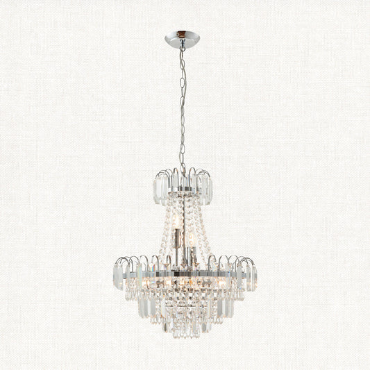 Clear glass & chrome plate