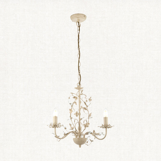 Cream/br gold paint & clear/pearl acrylic