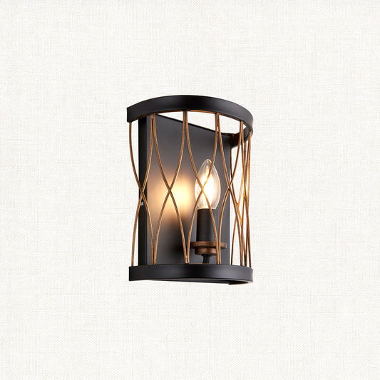 Matt black & rustic bronze paint