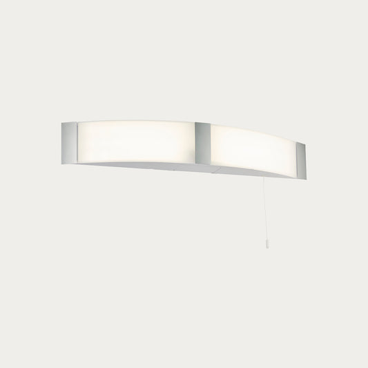 Oren Shaver Wall Light in Opal Polycarbonate and Chrome Acrylic