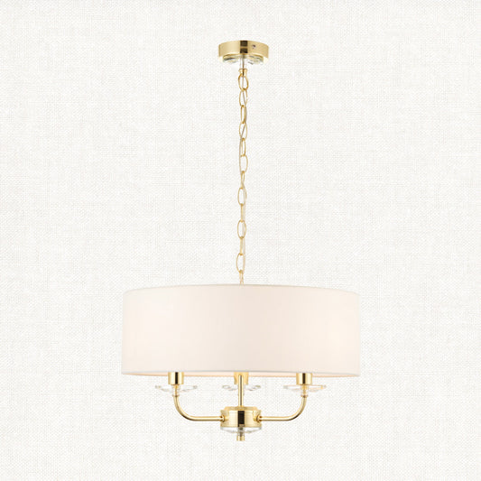Brass plate & vintage white fabric