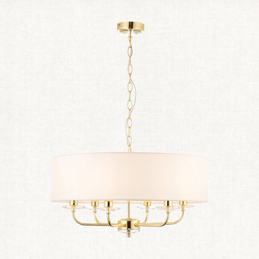 Brass plate & vintage white fabric