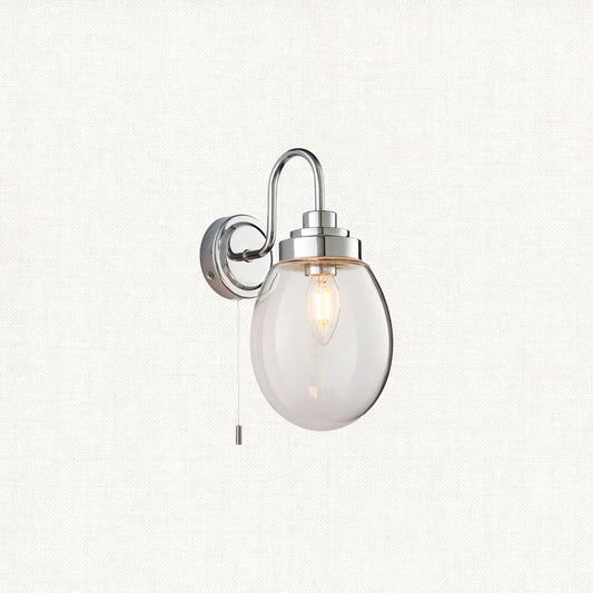 Clear glass & chrome plate