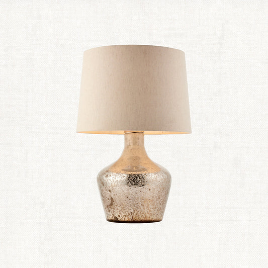 Pearl ombre foil & vintage white linen