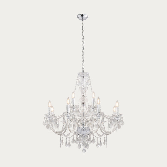 Clear acrylic & chrome plate