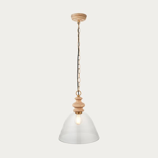 Natural ash, brushed aged brass plate