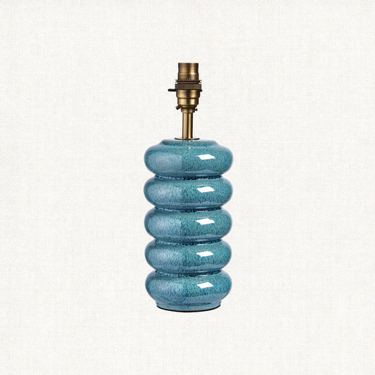 Ocean spray glaze & brushed aged brass plate