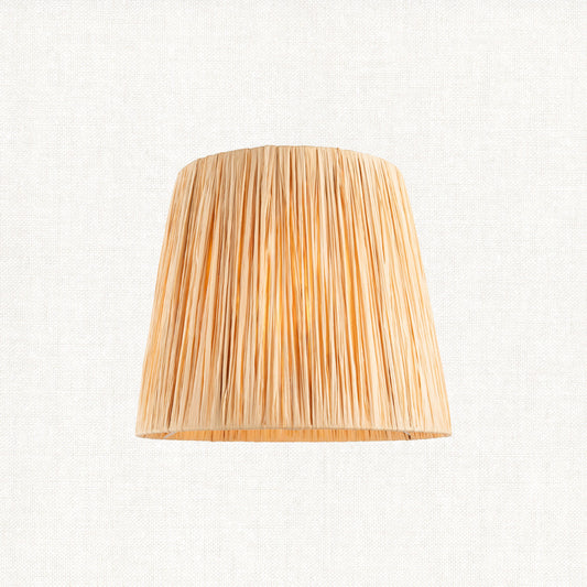 Natural raffia & matt black