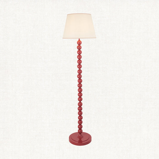 Gloss Pink Clay Paint & Vintage White Fabric