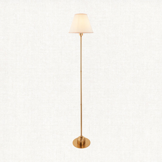 Brushed Aged Brass Plate & Vintage White Fabric