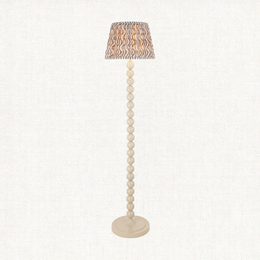 Pearl Grey Fabric & Gloss Almond White Paint