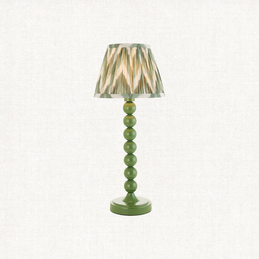 Cotswold Green Fabric & Gloss Almond White Paint