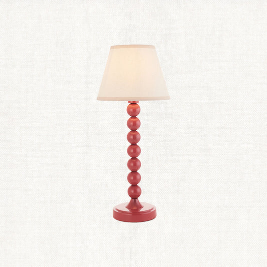 Gloss Pink Clay Paint & Vintage White Fabric