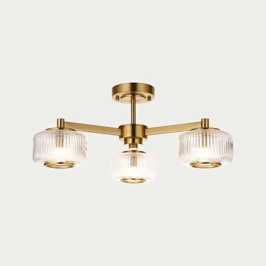 Stanfield 3-Light Semi-Flush Light