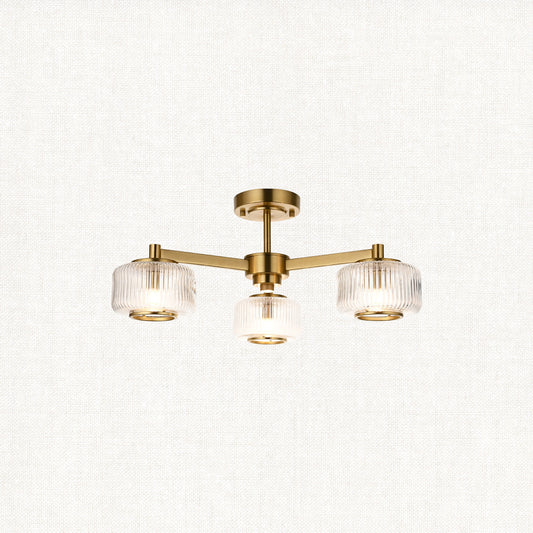 Stanfield 3-Light Semi-Flush Light