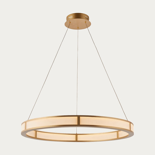 Orbis Ribbed Hoop Pendant