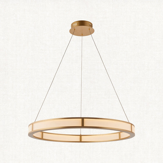 Orbis Ribbed Hoop Pendant