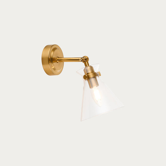 Harper Wall Light in Brushed Aged Brass