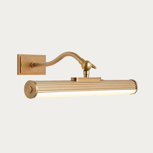 Kindra Battery Powered Picture Light in Warm Brass Finish