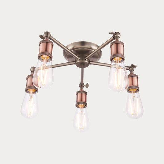 Pewter 5 Light