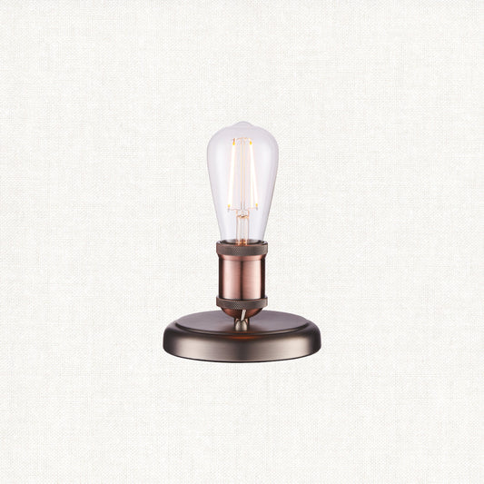 Russell Short Table Lamp in Pewter