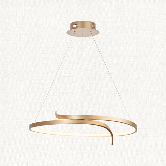 Brushed gold plated & white silicone
