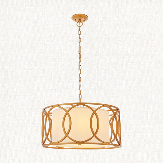 Joy Pendant in Gold and White