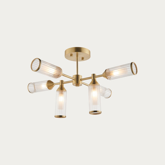 Juliette Ceiling Light in Brushed Brass