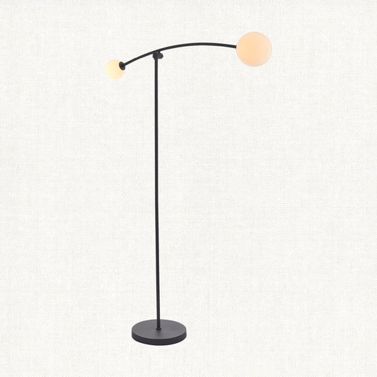 See-saw Floor Lamp in Black and Opal