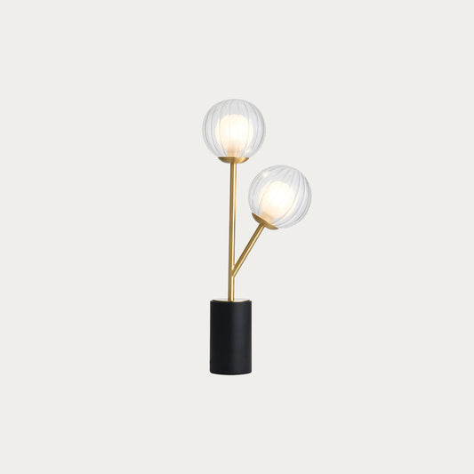 Ariella Frosted Glass Table Light in Satin Brass
