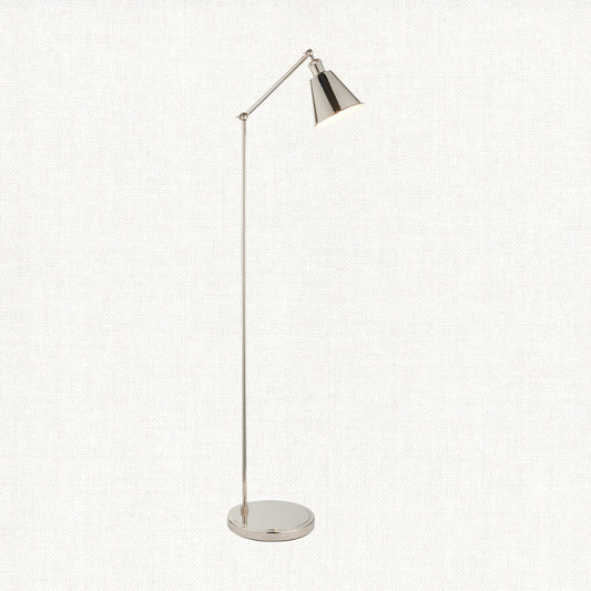 Felton Floor Light in Bright Nickel