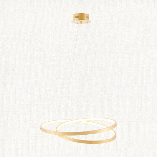 Axel Pendant in Gold Leaf & Frosted Acrylic