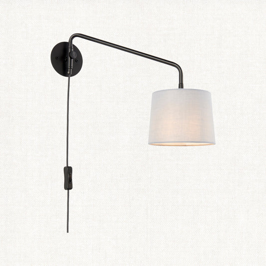 Willow Wall Light in Black and Grey