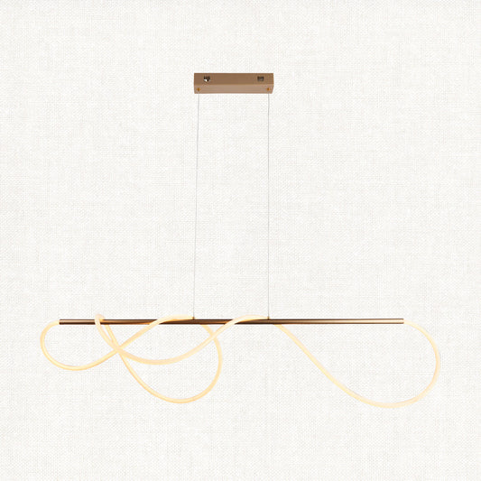 Eliza Pendant in Satin Gold