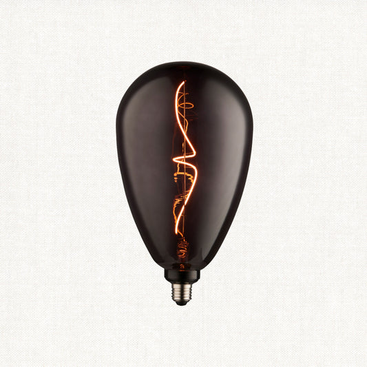 Double-Helix Smoked Glass Decorative Bulb
