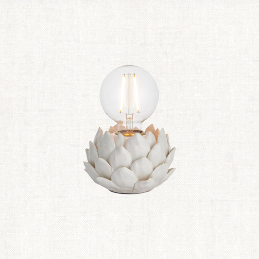 Elyse Table Lamp in Oatmeal Crackle and Antique Brass
