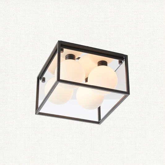 Matt black & matt opal glass