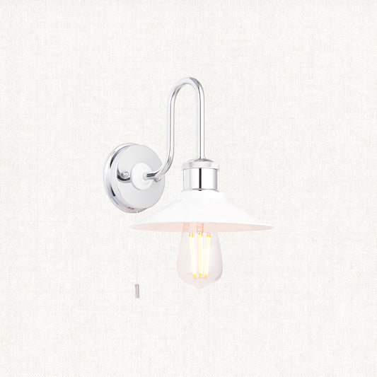 Chrome plate & gloss white