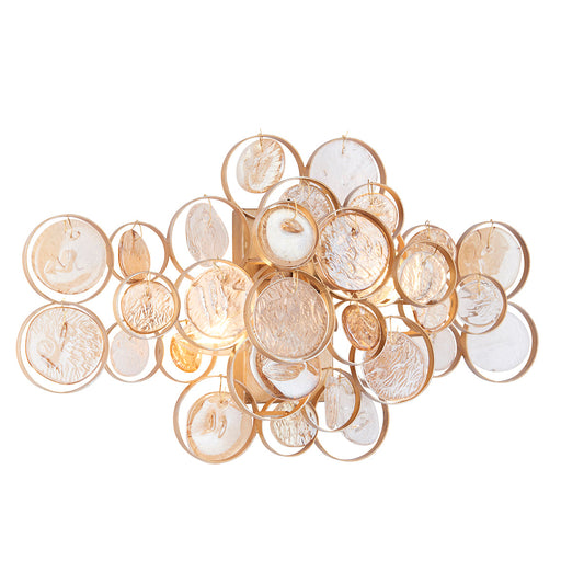 Hadassah Amber Medallion Wall Light