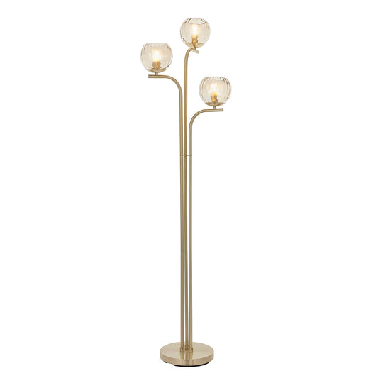 Ripple Floor Lamp in Brushed Brass