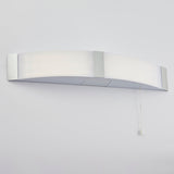 Oren Shaver Wall Light in Opal Polycarbonate and Chrome Acrylic