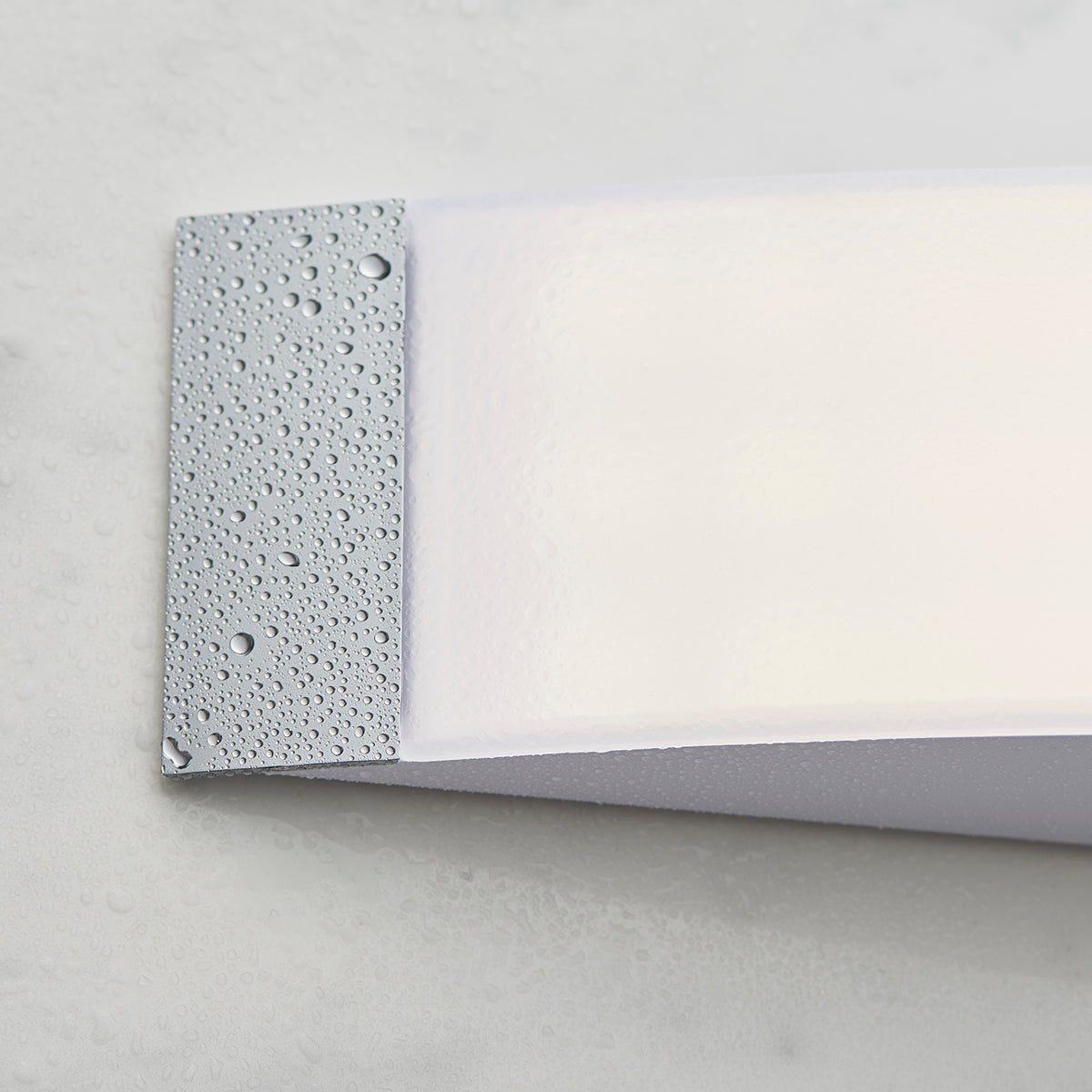 Oren Shaver Wall Light in Opal Polycarbonate and Chrome Acrylic