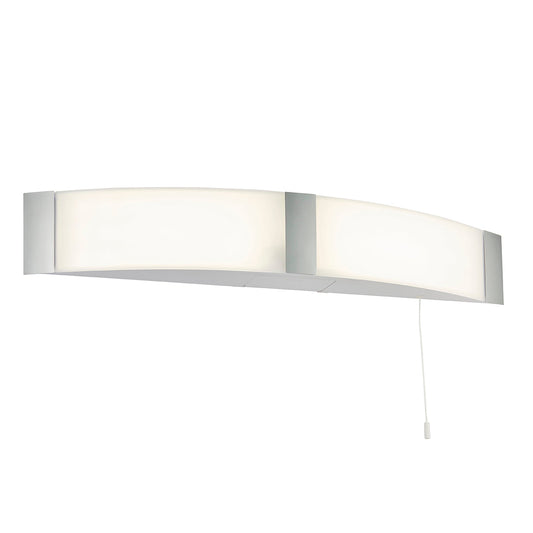 Oren Shaver Wall Light in Opal Polycarbonate and Chrome Acrylic