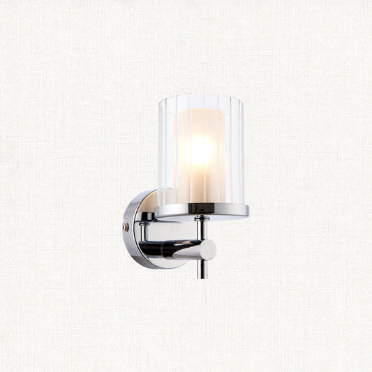 Chrome plate with clear & frosted glass