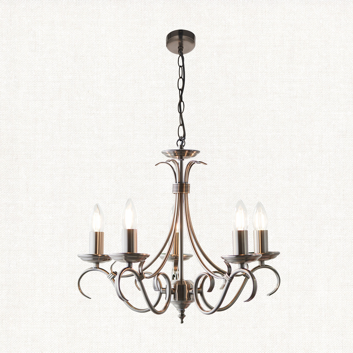 Antique silver effect plate
