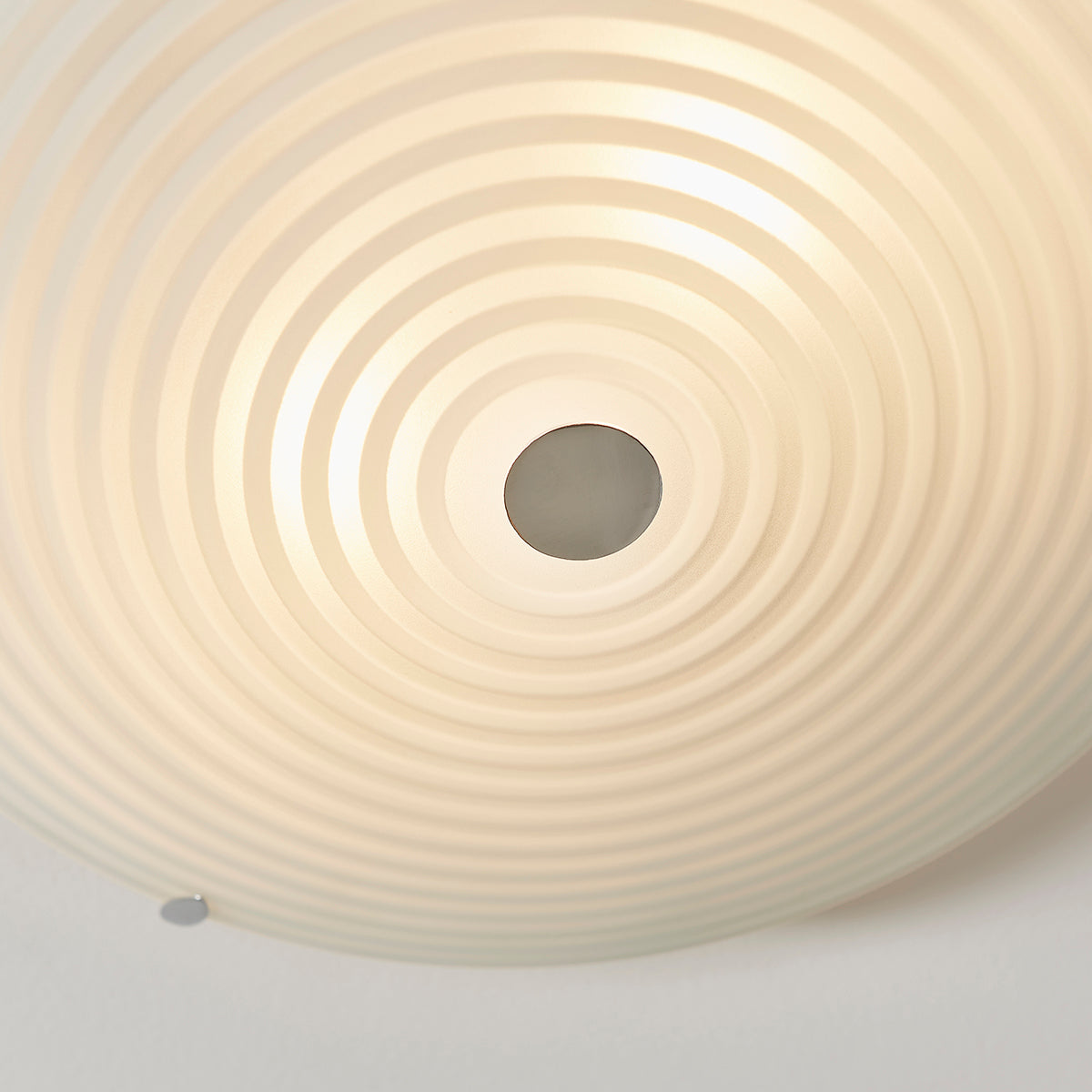 Frosted/clear glass & chrome plate