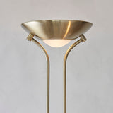 Antique brass plate & opal glass