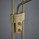 Antique brass plate & opal glass