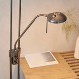 Black chrome plate & opal glass